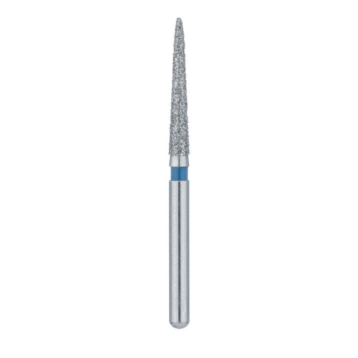 Long Tapered Torpedo Diamond Bur, 1.6mm Ø, Medium, FG - 873-016-FG - Avtec Dental
