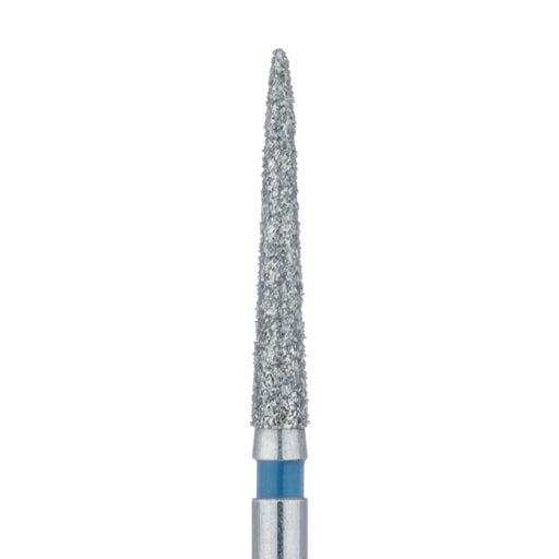 Long Tapered Torpedo Diamond Bur, 1.6mm Ø, Medium, FG - 873-016-FG - Avtec Dental