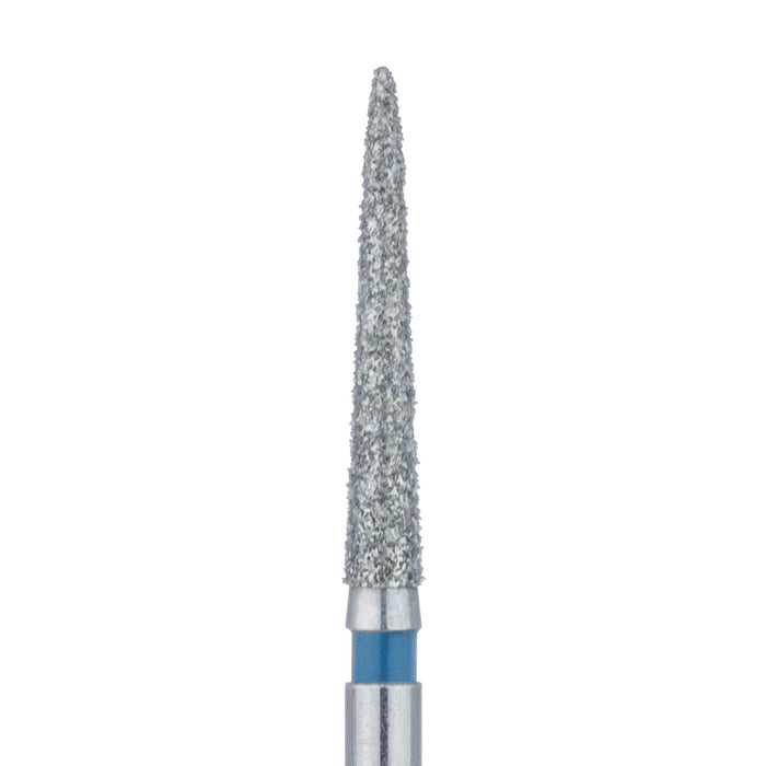Long Tapered Torpedo Diamond Bur, 1.6mm Ø, Medium, FG - 873-016-FG - Avtec Dental