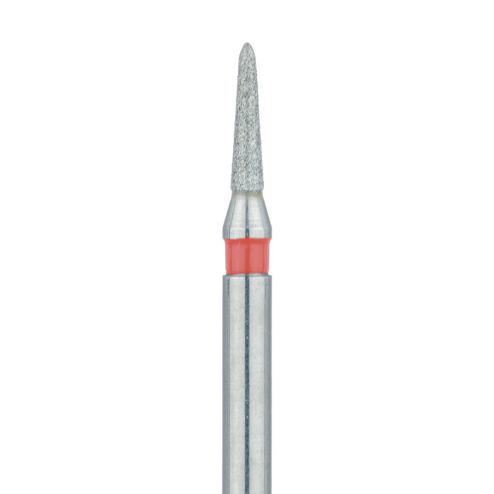 Short Tapered Torpedo Diamond Bur, 1.2mm Ø, Fine, FG - 876F-012-FG - Avtec Dental