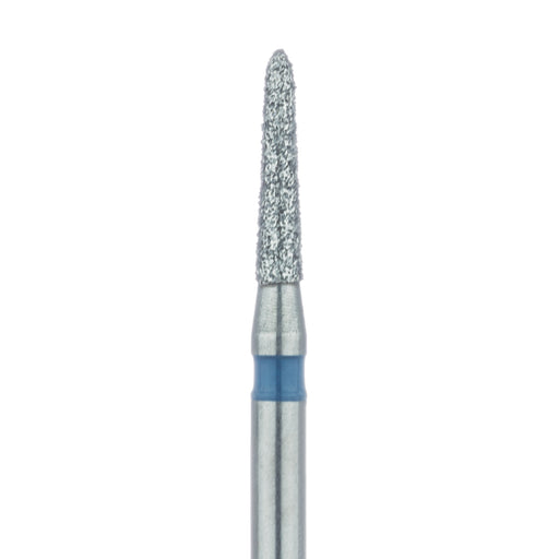 Tapered Torpedo Diamond Bur, 1.4mm Ø, Medium, FG - 877-014-FG - Avtec Dental