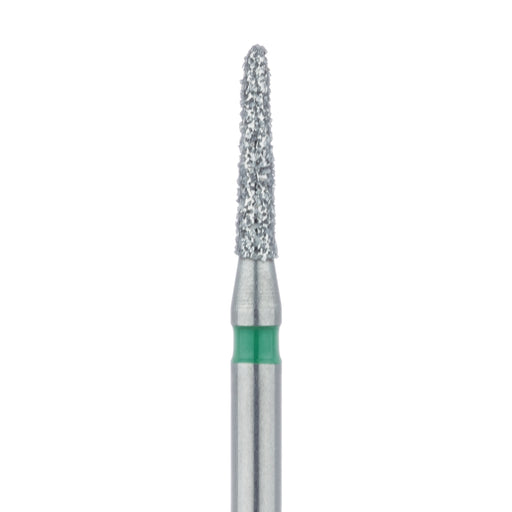 Tapered Torpedo Diamond Bur 1.4mm Ø, Coarse, FG - 877G-014-FG - Avtec Dental