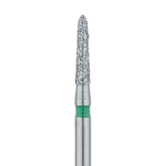 Tapered Torpedo Diamond Bur 1.6mm Ø, Coarse, FG - 877G-016-FG - Avtec Dental