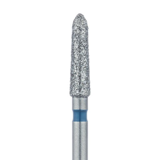 Tapered Torpedo Diamond Bur, 2.1mm Ø, Medium, FG - 878-021-FG - Avtec Dental