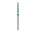 Single-Use Diamond Bur, Sterile, 25 Pack, 1.4mm Ø, Torpedo, Tapered, 8mm Working Length, Coarse, FG - 1714.8C - Avtec Dental