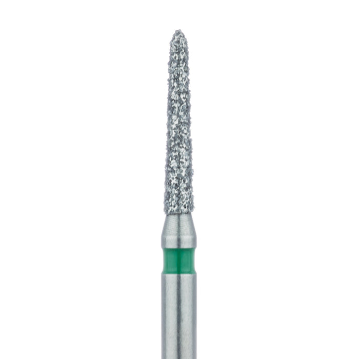 Tapered Torpedo Diamond Bur, 1.4mm Ø, Coarse, FG - 878G-014-FG - Avtec Dental
