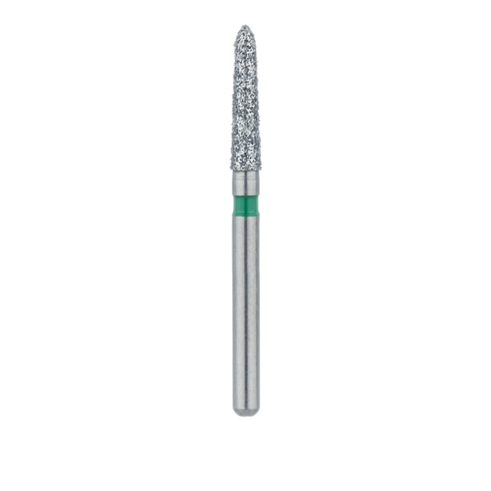 Tapered Torpedo Diamond Bur, 1.8mm Ø, Coarse, FG - 878G-018-FG - Avtec Dental
