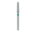 Single-Use Diamond Bur, Sterile, 25 Pack, 2.1mm Ø, Torpedo, Tapered, 8mm Working Length, Coarse, FG - 1721.8C - Avtec Dental