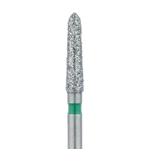 Tapered Torpedo Diamond Bur, 2.1mm Ø, Coarse, FG - 878G-021-FG - Avtec Dental