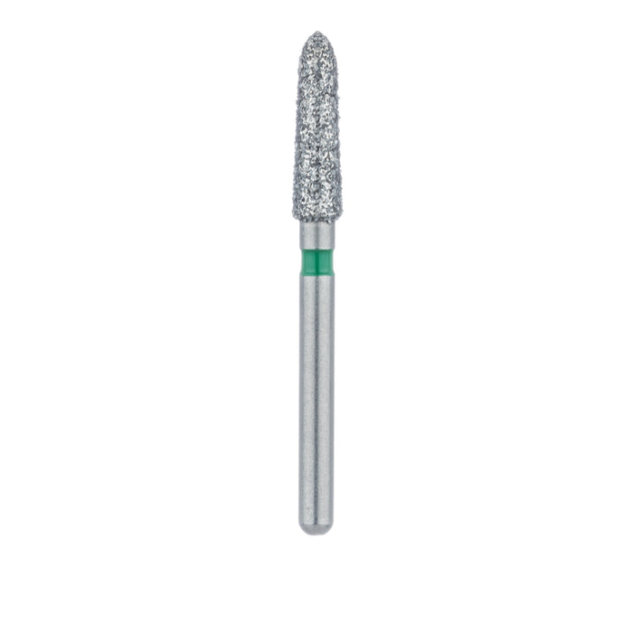 Tapered Torpedo Diamond Bur, 2.3mm Ø, Coarse, FG - 878G-023-FG - Avtec Dental