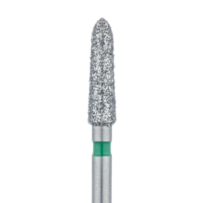 Tapered Torpedo Diamond Bur, 2.3mm Ø, Coarse, FG - 878G-023-FG - Avtec Dental