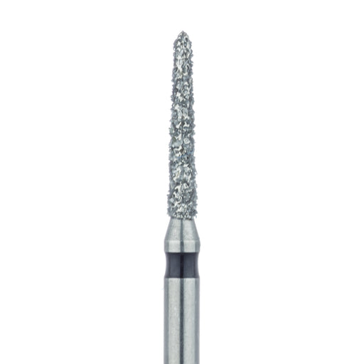 Tapered Torpedo Diamond Bur, 1.4mm Ø, Super Coarse, FG - 878H-014-FG - Avtec Dental