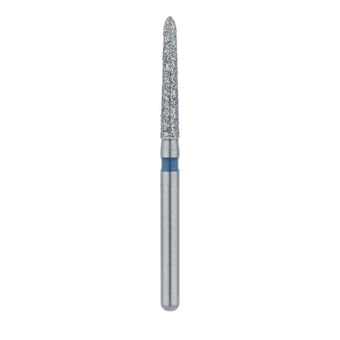 Long Tapered Torpedo Diamond Bur, 1.6mm Ø, Medium, FG - 879-016-FG - Avtec Dental