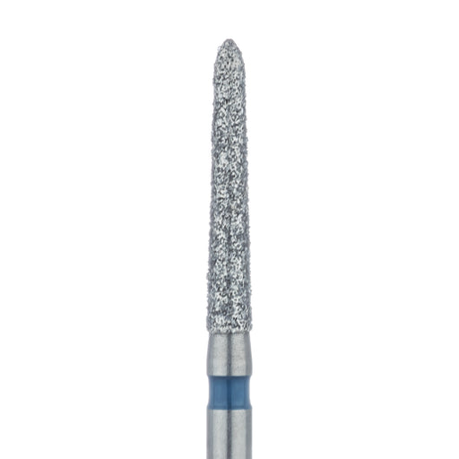 Long Tapered Torpedo Diamond Bur, 1.6mm Ø, Medium, FG - 879-016-FG - Avtec Dental