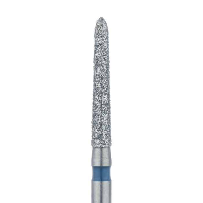 Long Tapered Torpedo Diamond Bur, 1.6mm Ø, Medium, FG - 879-016-FG - Avtec Dental
