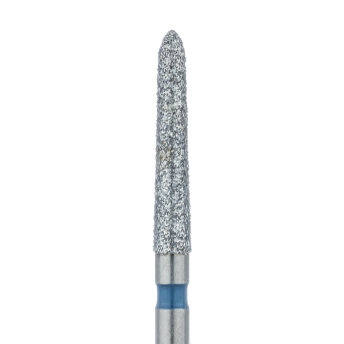 Long Tapered Torpedo Diamond Bur, 1.8mm Ø, Medium, FG - 879-018-FG - Avtec Dental