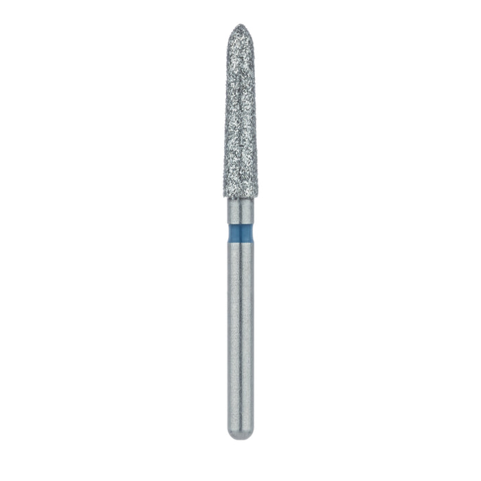 Long Tapered Torpedo Diamond Bur, 2.1mm Ø, Medium, FG - 879-021-FG - Avtec Dental