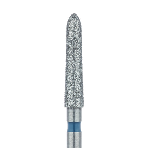 Long Tapered Torpedo Diamond Bur, 2.1mm Ø, Medium, FG - 879-021-FG - Avtec Dental