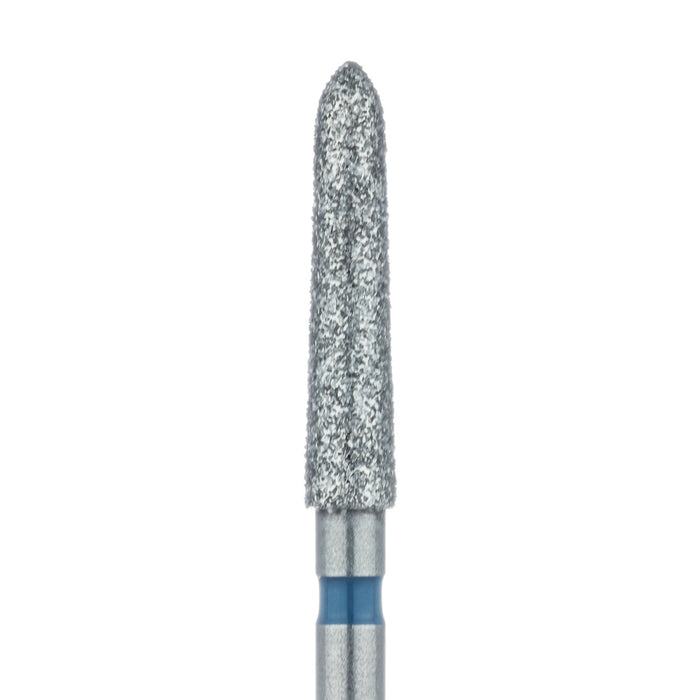 Long Tapered Torpedo Diamond Bur, 2.1mm Ø, Medium, FG - 879-021-FG - Avtec Dental
