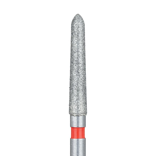 Long Tapered Torpedo Diamond Bur, 1.8mm Ø, Fine, FG - 879F-018-FG - Avtec Dental