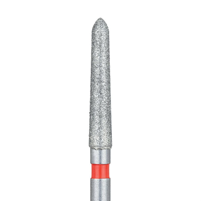 Long Tapered Torpedo Diamond Bur, 1.8mm Ø, Fine, FG - 879F-018-FG - Avtec Dental
