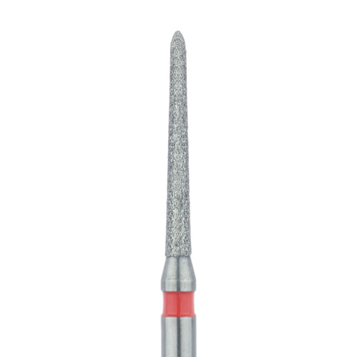Long Tapered Torpedo Diamond Bur, 1.2mm Ø, Fine, FG - 879F-012-FG - Avtec Dental