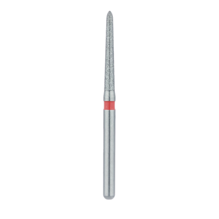Long Tapered Torpedo Diamond Bur, 1.4mm Ø, Fine, FG - 879F-014-FG - Avtec Dental