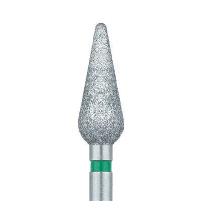 Long Tapered Torpedo Diamond Bur, Shoulder, 4.7mm Ø, Coarse, HP - 879G-047-HP - Avtec Dental