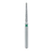 Single-Use Diamond Bur, Sterile, 25 Pack, 1.2mm Ø, Torpedo, Tapered, 10mm Working Length, Coarse, FG - 1712.10C - Avtec Dental