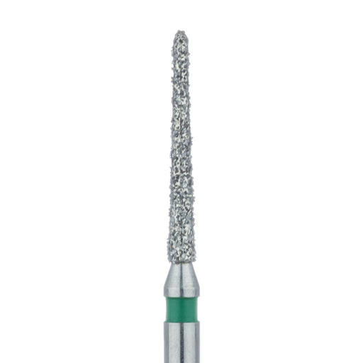 Long Tapered Torpedo Diamond Bur, Shoulder, 1.2mm Ø, Coarse, FG - 879G-012-FG - Avtec Dental