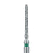 Long Tapered Torpedo Diamond Bur, Shoulder, 1.2mm Ø, Coarse, FG - 879G-012-FG - Avtec Dental