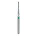 Long Tapered Torpedo Diamond Bur, Shoulder, 1.4mm Ø, Coarse, FG - 879G-014-FG - Avtec Dental
