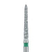 Long Tapered Torpedo Diamond Bur, Shoulder, 1.4mm Ø, Coarse, FG - 879G-014-FG - Avtec Dental
