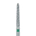 Long Tapered Torpedo Diamond Bur, Shoulder, 1.6mm Ø, Coarse, FG - 879G-016-FG - Avtec Dental