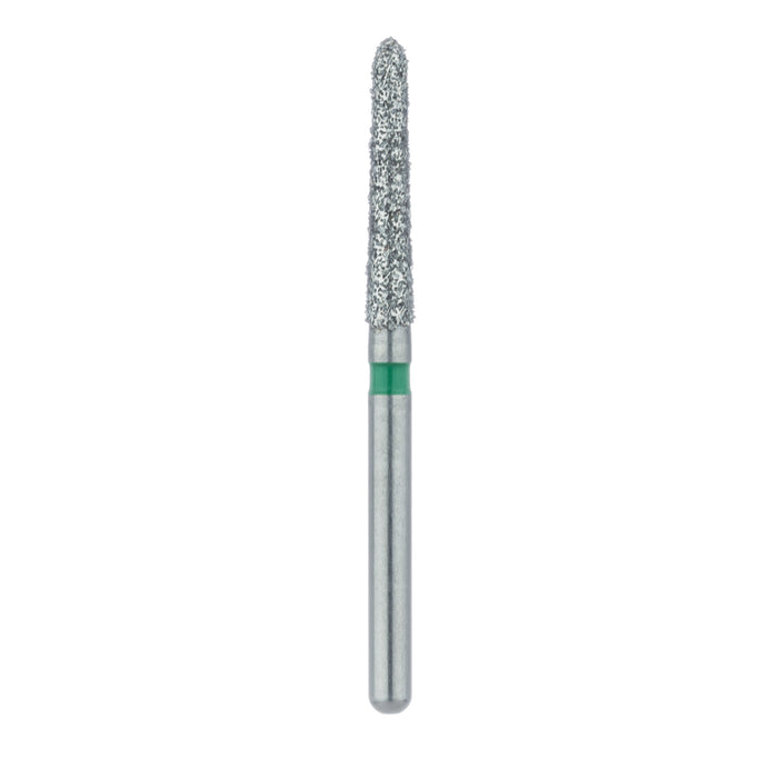 Long Tapered Torpedo Diamond Bur, Shoulder, 1.8mm Ø, Coarse, FG - 879G-018-FG - Avtec Dental