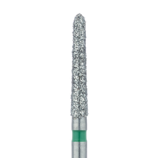 Long Tapered Torpedo Diamond Bur, Shoulder, 1.8mm Ø, Coarse, FG - 879G-018-FG - Avtec Dental