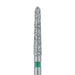 Long Tapered Torpedo Diamond Bur, Shoulder, 1.8mm Ø, Coarse, FG - 879G-018-FG - Avtec Dental