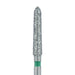 Long Tapered Torpedo Diamond Bur, Shoulder, 2.1mm Ø, Coarse, FG - 879G-021-FG - Avtec Dental