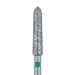 Long Tapered Torpedo Diamond Bur, Shoulder, 2.3mm Ø, Coarse, FG - 879G-023-FG - Avtec Dental