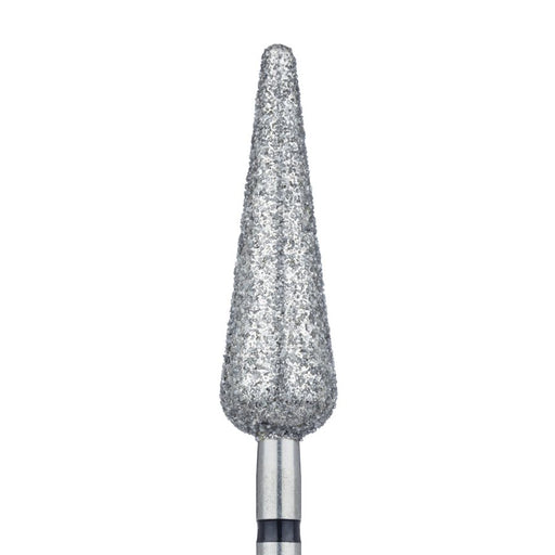 Long Tapered Torpedo Diamond Bur, Shoulder, 6mm Ø, Super Coarse, HP - 879H-060-HP - Avtec Dental