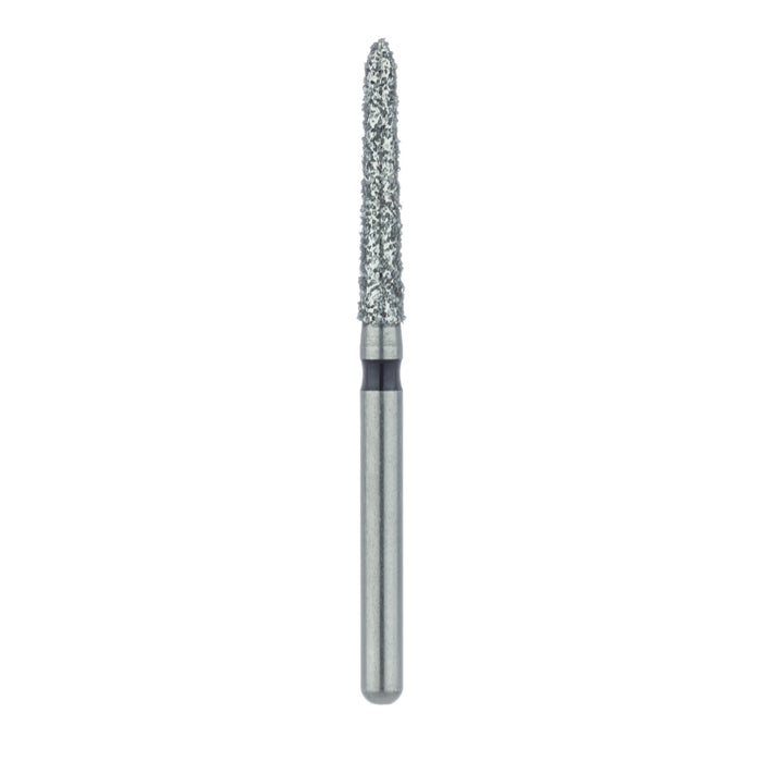 Single-Use Diamond Bur, Sterile, 25 Pack, 1.8mm Ø, Torpedo, Tapered, 10mm Working Length, Super Coarse, FG - 1718.10C - Avtec Dental