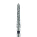 Long Tapered Torpedo Diamond Bur, Shoulder, 1.8mm Ø, Super Coarse, FG - 879H-018-FG - Avtec Dental