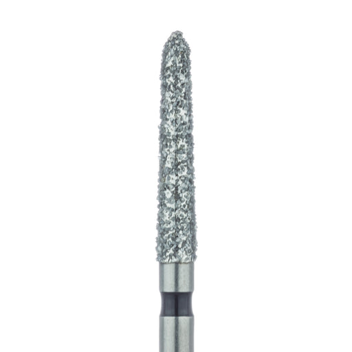 Long Tapered Torpedo Diamond Bur, Shoulder, 2.1mm Ø, Super Coarse, FG - 879H-021-FG - Avtec Dental