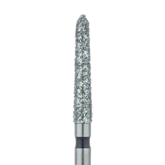 Long Tapered Torpedo Diamond Bur, Shoulder, 2.1mm Ø, Super Coarse, FG - 879H-021-FG - Avtec Dental