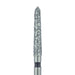 Long Tapered Torpedo Diamond Bur, Shoulder, 2.1mm Ø, Super Coarse, FG - 879H-021-FG - Avtec Dental