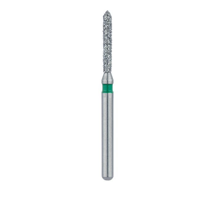 Pointed Tip Cylinder Diamond Bur, 1.2mm Ø, Coarse, FG - 885G-012-FG - Avtec Dental