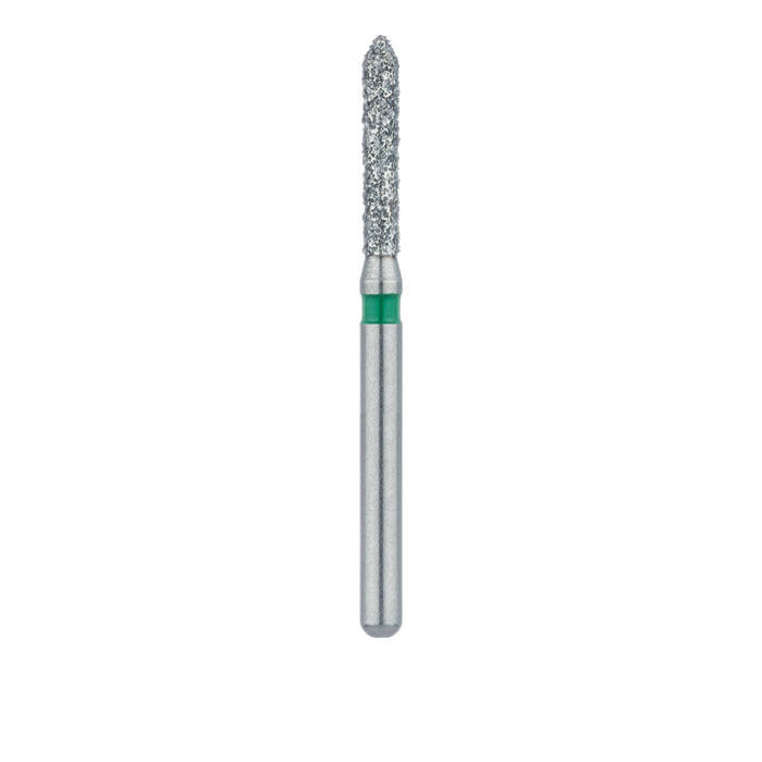 Pointed Tip Cylinder Diamond Bur, 1.4mm Ø, Coarse, FG - 885G-014-FG - Avtec Dental