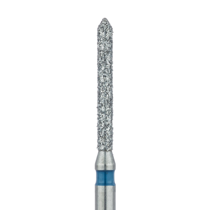 Long Pointed Tip Cylinder Diamond Bur, 1.2mm Ø, Medium, FG - 886-012-FG - Avtec Dental
