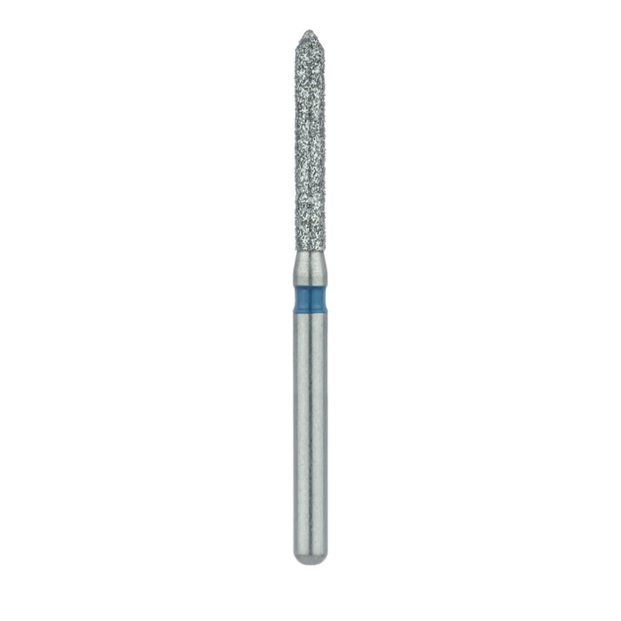 Long Pointed Tip Cylinder Diamond Bur, 1.4mm Ø, Medium, FG - 886-014-FG - Avtec Dental