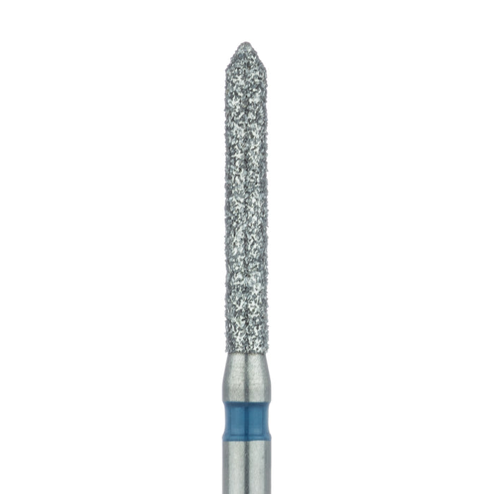 Long Pointed Tip Cylinder Diamond Bur, 1.4mm Ø, Medium, FG - 886-014-FG - Avtec Dental